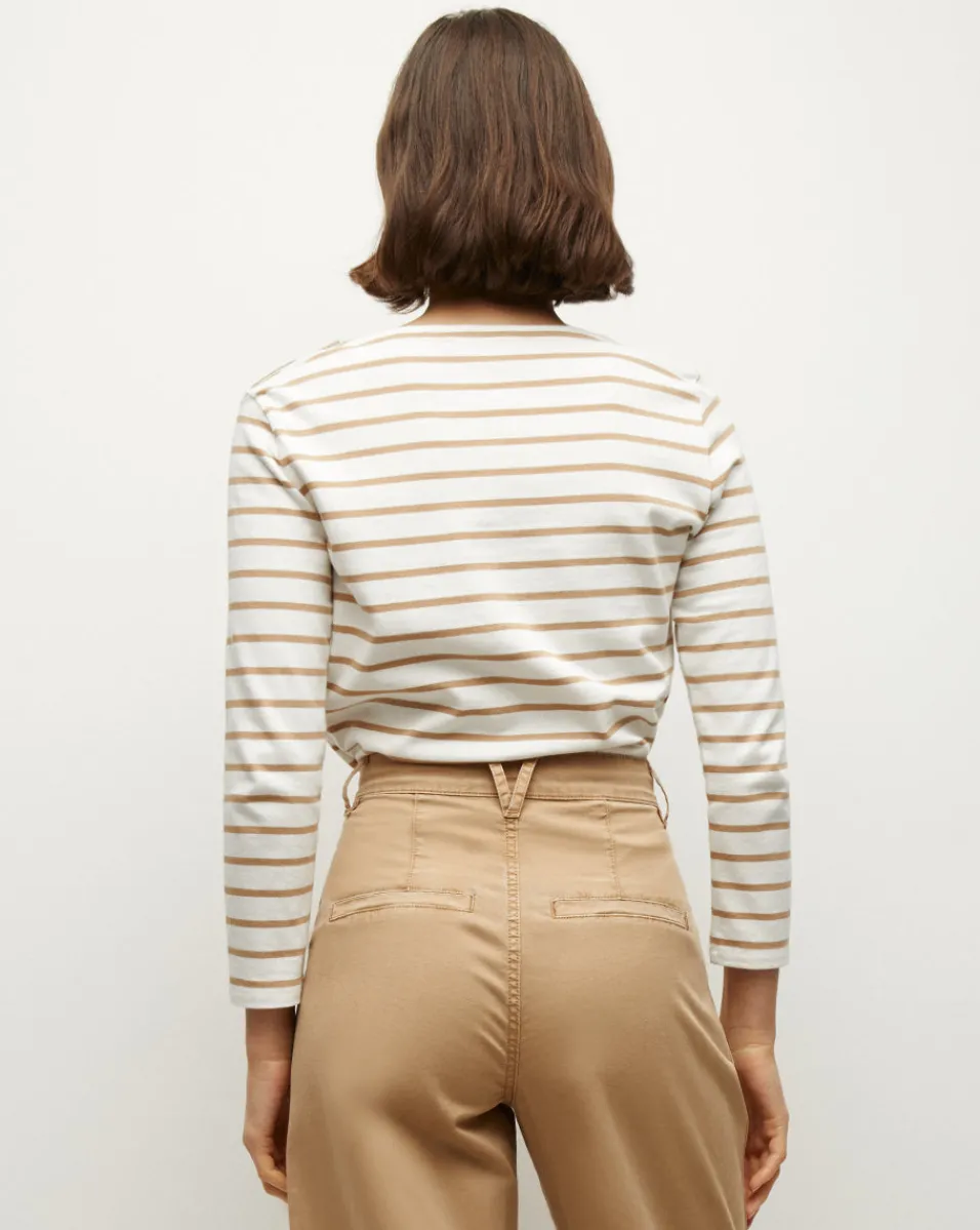 Hovey Striped Top in>Veronica Beard Sale