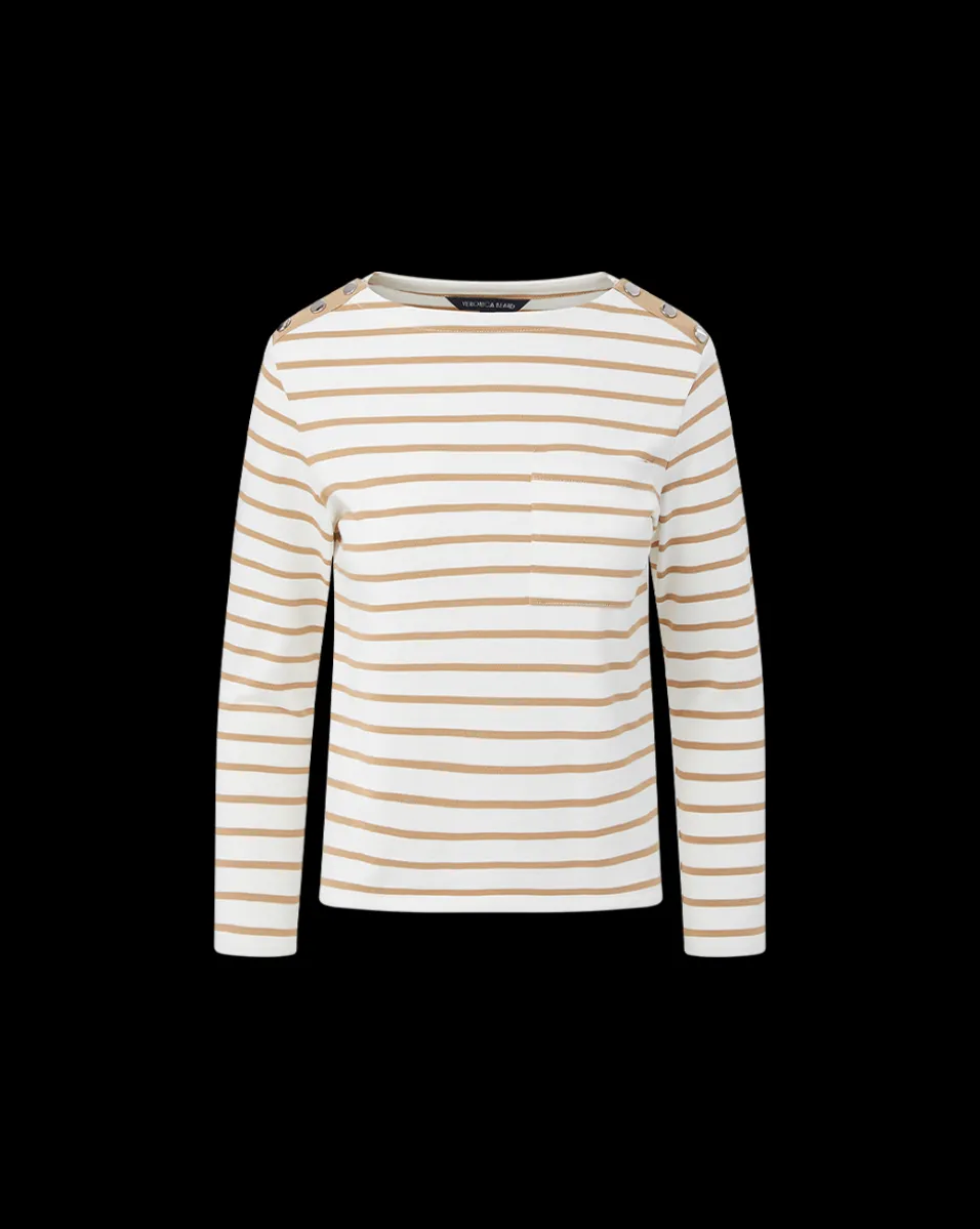 Hovey Striped Top in>Veronica Beard Sale