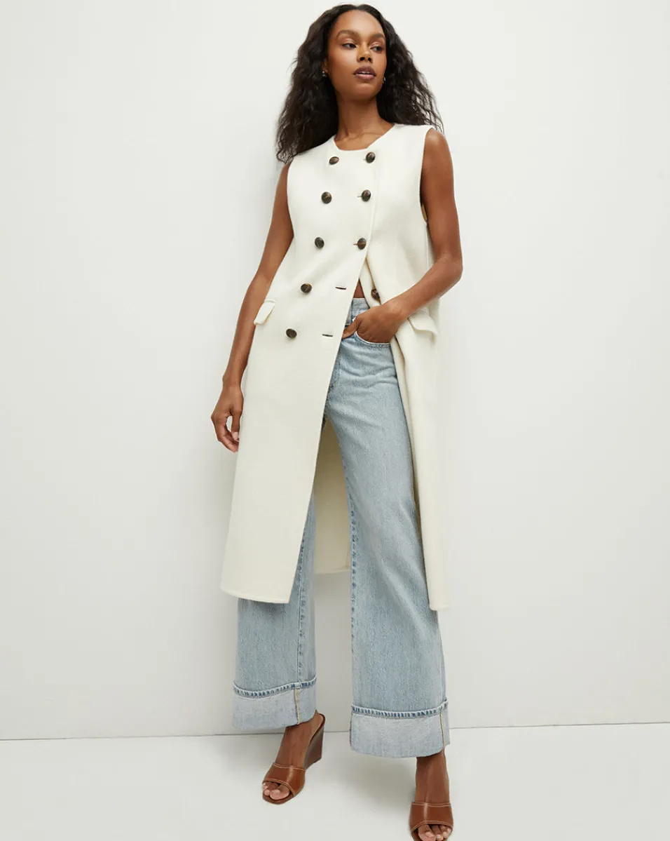 Hoxton Long Vest in>Veronica Beard Hot