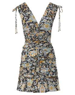 Jackson Paisley Ruched Mini Dress><noscript><img width=
