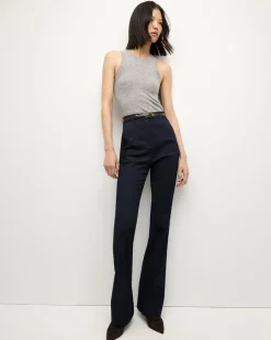 Jerrel Cashmere Tank Top in Heather Grey>Veronica Beard Outlet