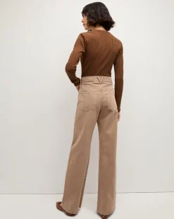 Jocelyn Henley Shirt in Brown><noscript><img width=