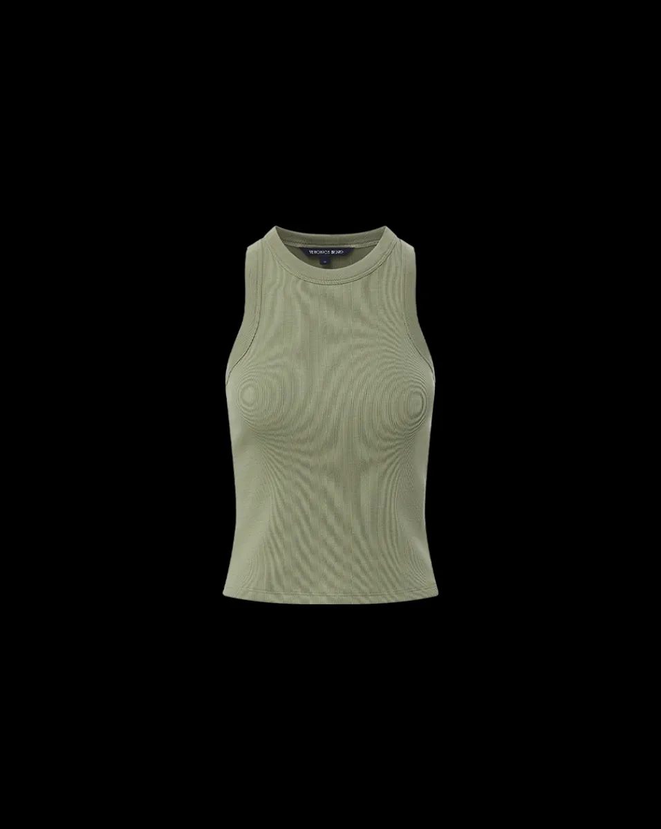 Jordyn Cropped Tank in>Veronica Beard Discount
