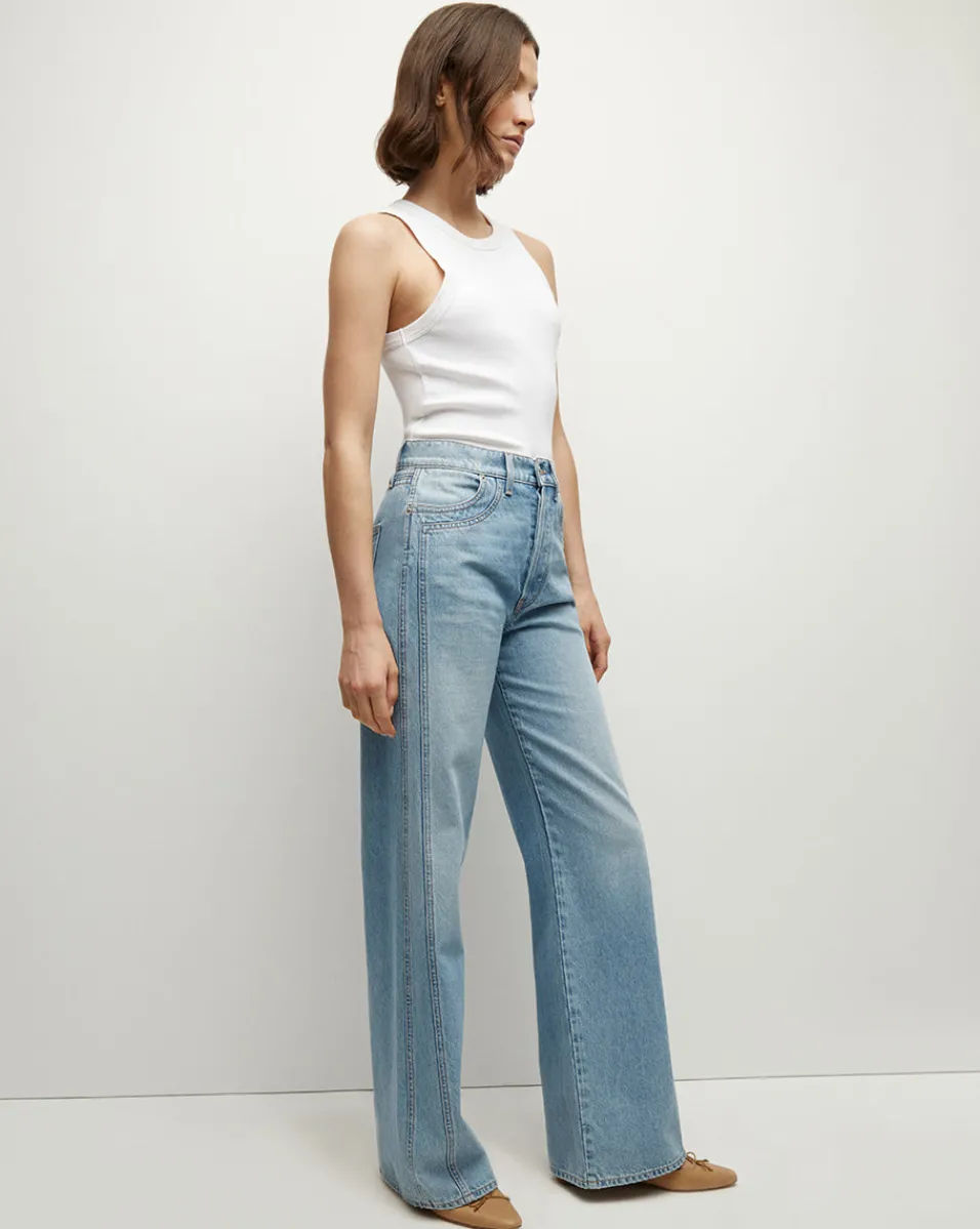 Jordyn Cropped Tank in>Veronica Beard Clearance