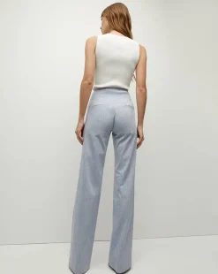 Jude Metallic Pinstripe Pant in Blue Oasis><noscript><img width=