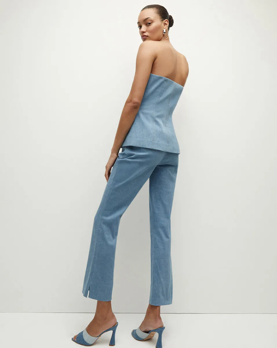 Kean Front-Seam Denim Pant>Veronica Beard Clearance