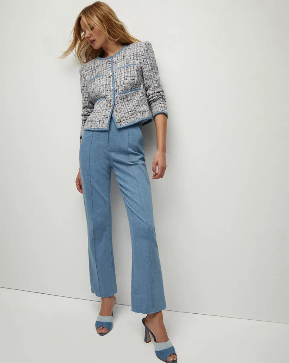Kean Front-Seam Denim Pant>Veronica Beard Clearance