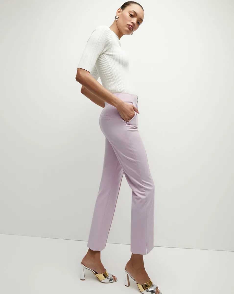 Kean Orchid Slim-Leg Pant>Veronica Beard Discount