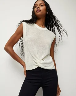 Kellen Twist-Front Sweater>Veronica Beard Hot
