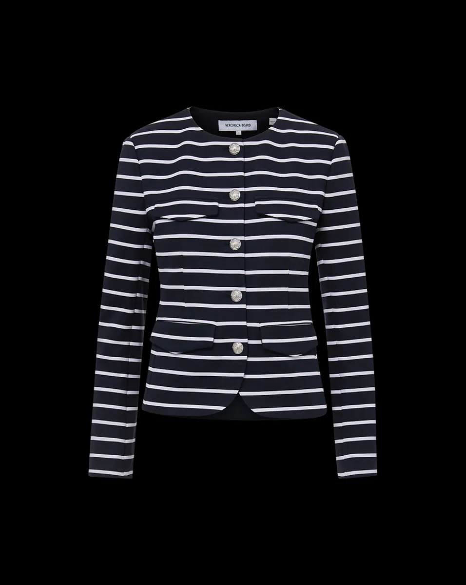 Kensington Knit Jacket in>Veronica Beard Hot