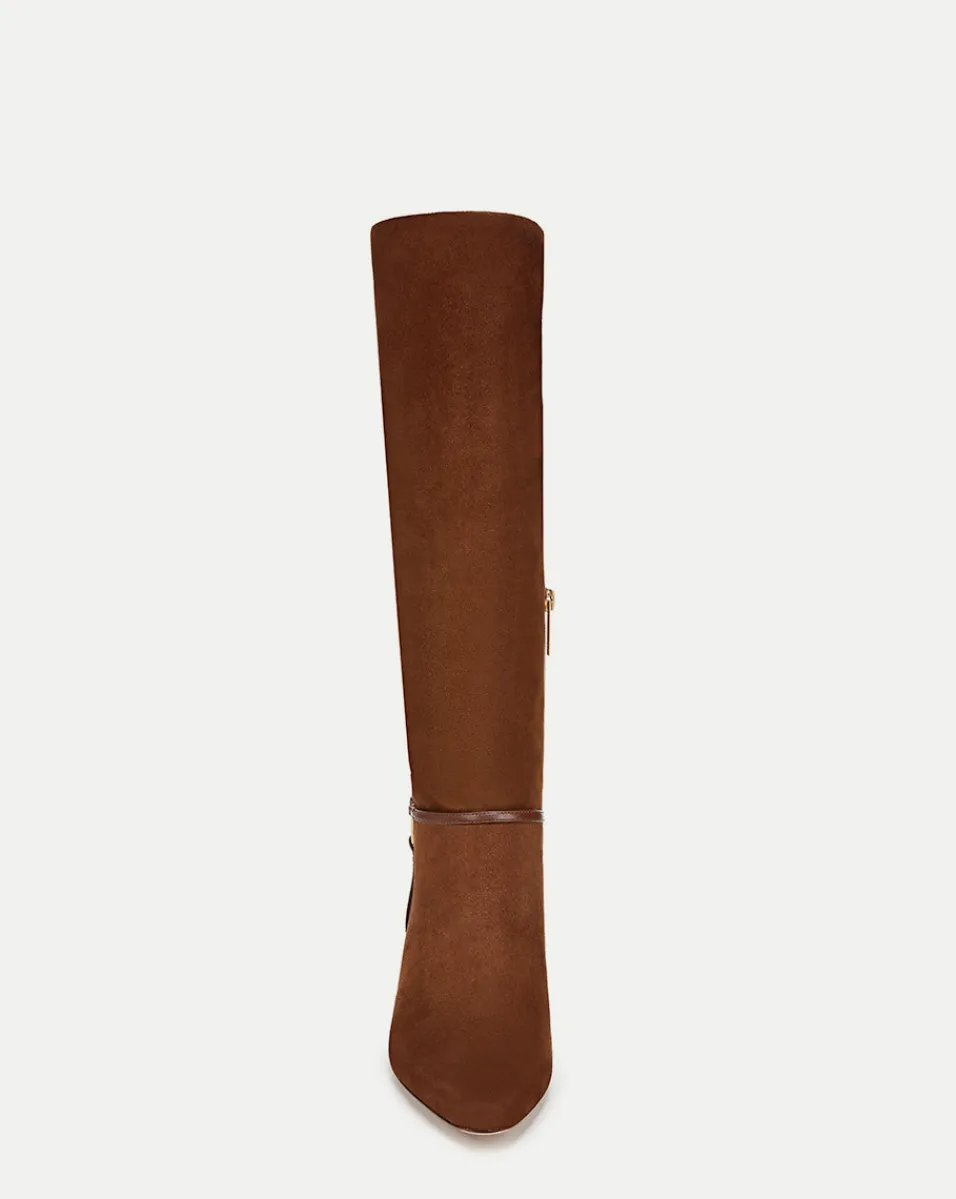 Kenzie Mid-Heel Tall Boot in>Veronica Beard Outlet