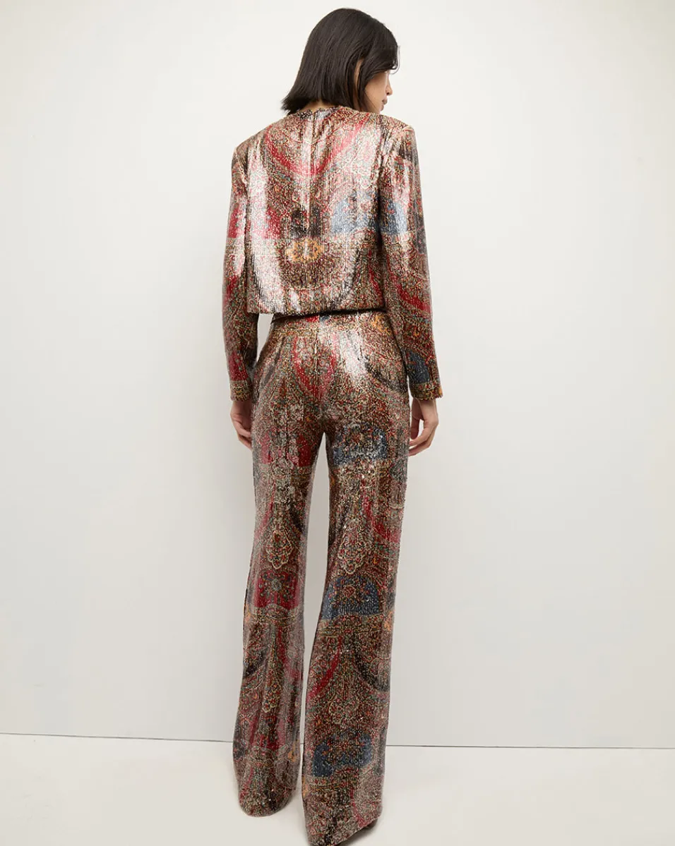Kippa Top in Red Multi>Veronica Beard Outlet