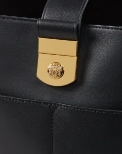 Large Crest Lock Bucket Bag in><noscript><img width=