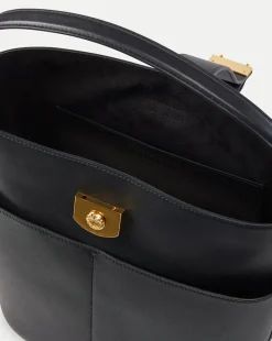 Large Crest Lock Bucket Bag in><noscript><img width=