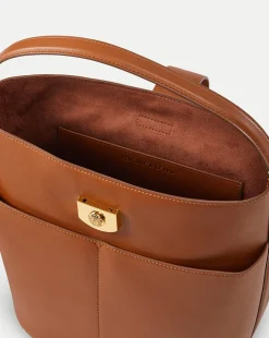 Large Crest Lock Bucket Bag in><noscript><img width=