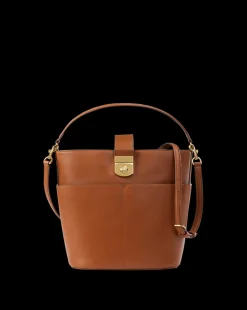 Large Crest Lock Bucket Bag in><noscript><img width=