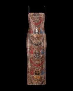 Leda Dress in Red Multi><noscript><img width=