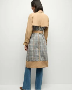 Liam Patchwork Trench Coat in><noscript><img width=
