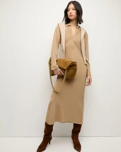 Liberty Maxi Dress in Beige>Veronica Beard Online