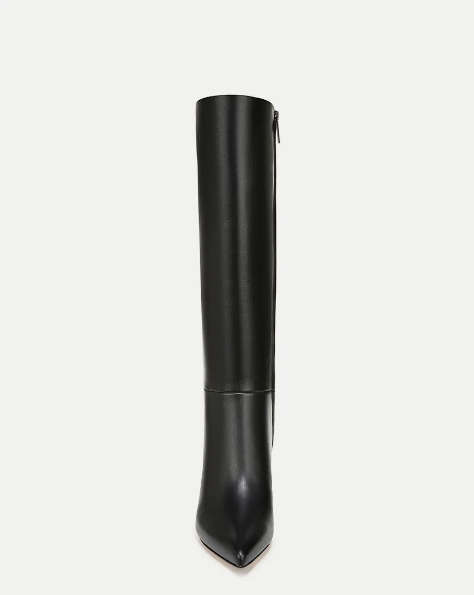 Lisa Leather Mid-Heel Tall Boot in>Veronica Beard New