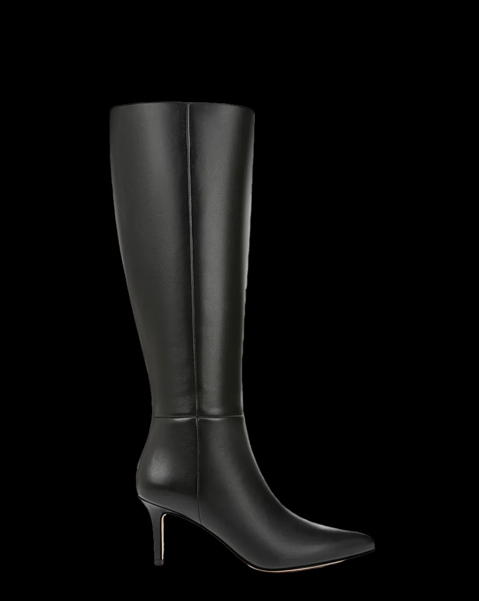 Lisa Leather Mid-Heel Tall Boot in>Veronica Beard New