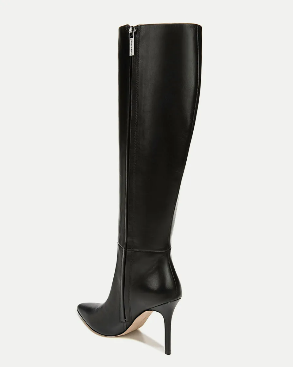 Lisa Leather Tall Boot in>Veronica Beard Hot