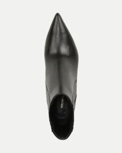 Lisa Mid-Heel Leather Bootie><noscript><img width=