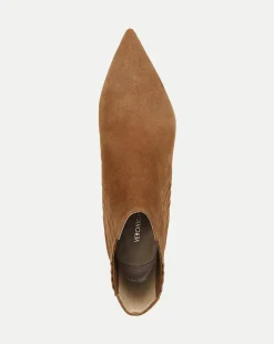 Lisa Mid-Heel Suede Bootie in><noscript><img width=