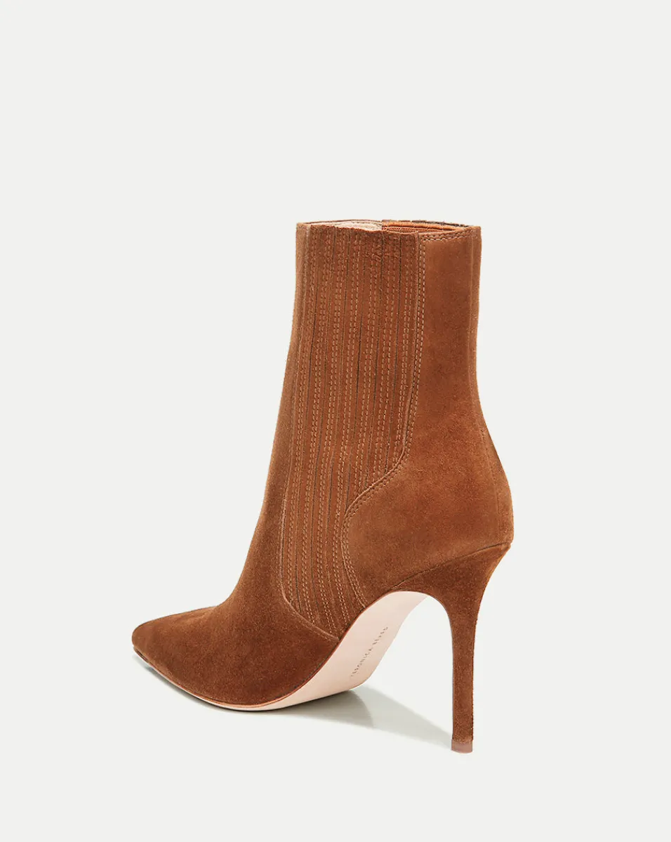 Lisa Suede Stiletto-Heel Bootie>Veronica Beard Discount