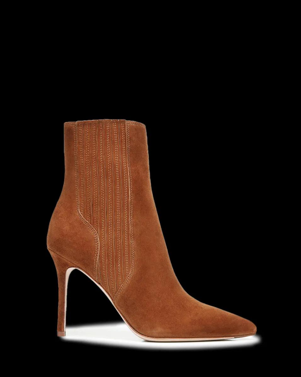 Lisa Suede Stiletto-Heel Bootie>Veronica Beard Discount