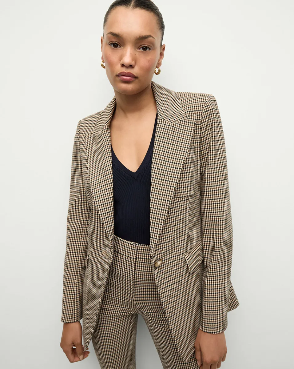 Livvy Dickey Jacket | Houndstooth Blazer>Veronica Beard Hot