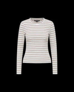 Long Sleeve Pruitt Tee in Off-White Multi><noscript><img width=