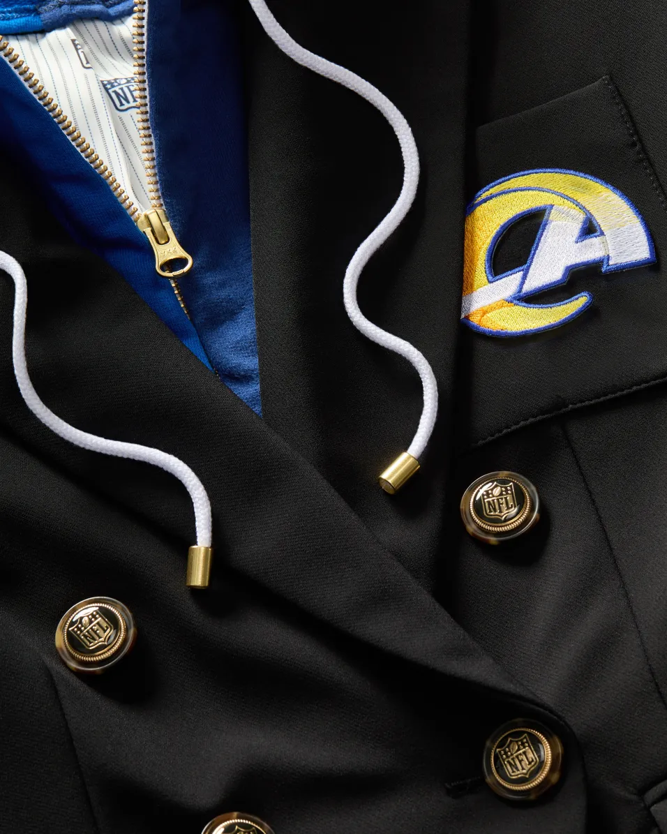 Los Angeles Rams Dickey Jacket in Black/Gold>Veronica Beard Best