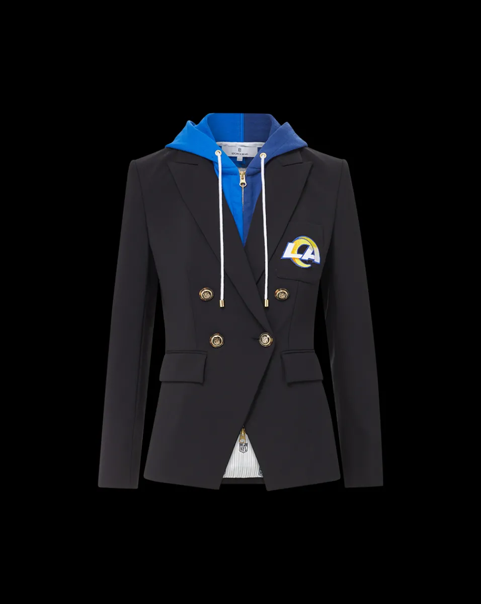 Los Angeles Rams Dickey Jacket in Black/Gold>Veronica Beard Best