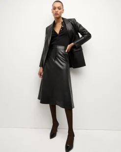 Louise Vegan Leather Skirt in><noscript><img width=