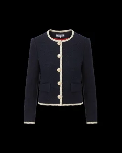 Mabel Collarless Tweed Jacket in><noscript><img width=