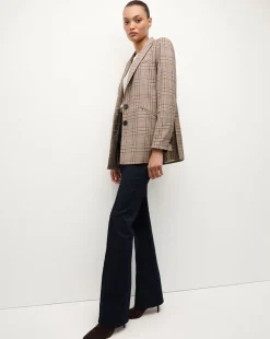 Maci Plaid Dickey Jacket in Brown Check><noscript><img width=