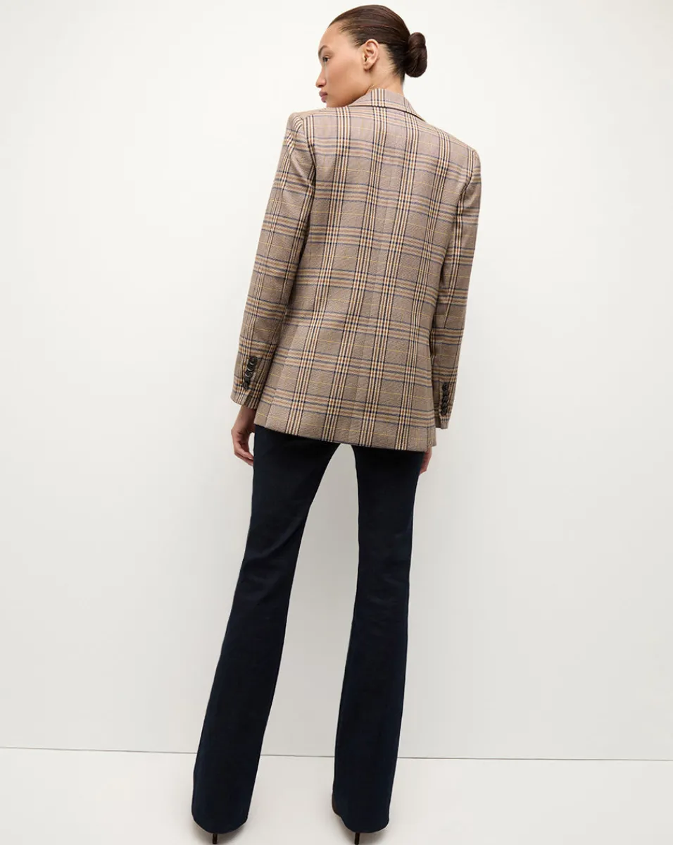 Maci Plaid Dickey Jacket in Brown Check>Veronica Beard