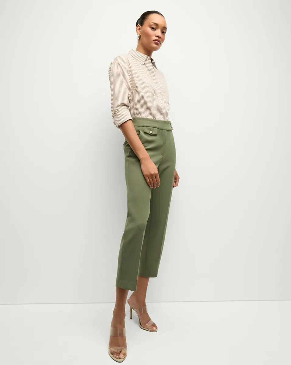 Maia Striped Shirt in>Veronica Beard Sale