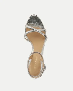 Manuela Sculpted Wedge Metallic Leather Sandal><noscript><img width=