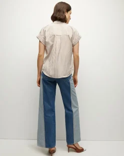 Matera Cotton Button-Down Shirt in><noscript><img width=