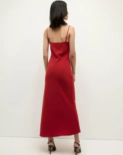 Mavis Maxi Slip Dress in Red><noscript><img width=