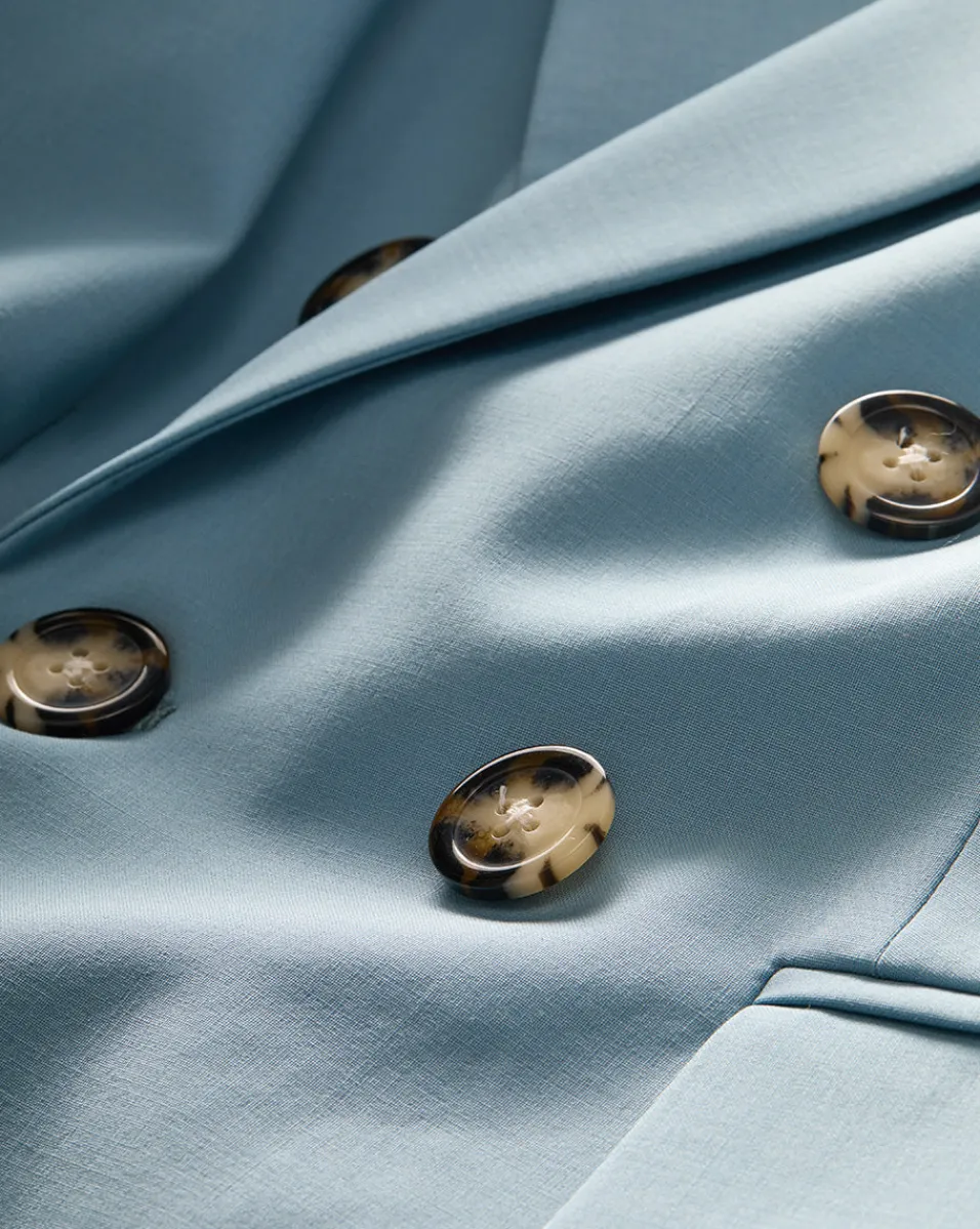 Miller Dickey Blazer Jacket in Light Blue>Veronica Beard Sale