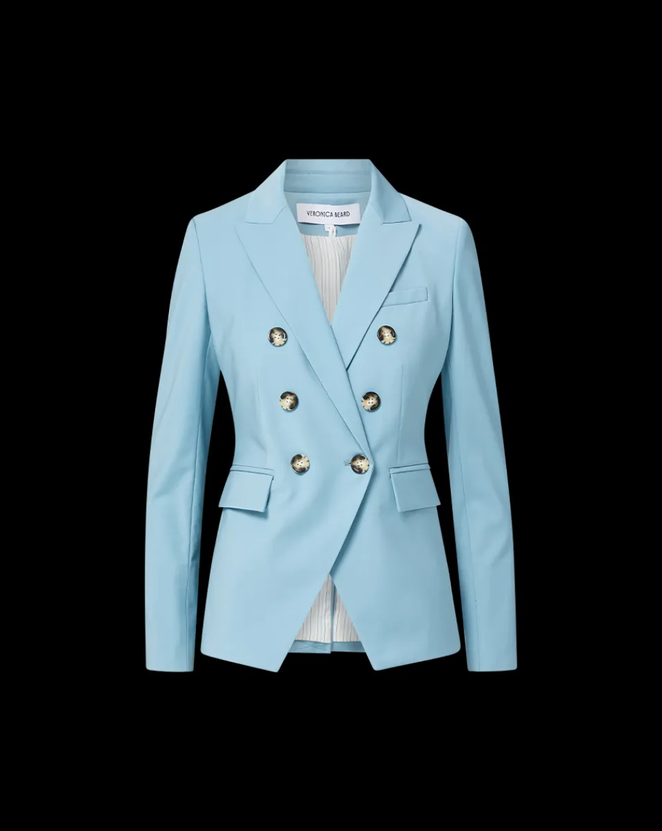 Miller Dickey Blazer Jacket in Light Blue>Veronica Beard Sale