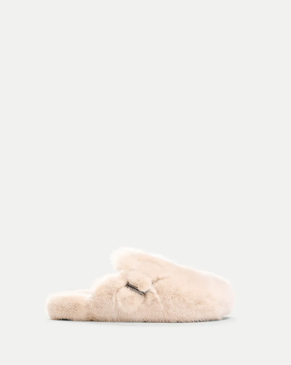 Mink Clog Slippers in>Veronica Beard New