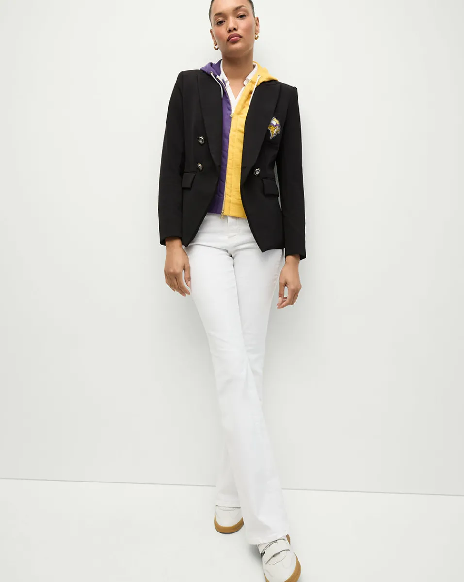 Minnesota Vikings Dickey Jacket in Black/Gold>Veronica Beard