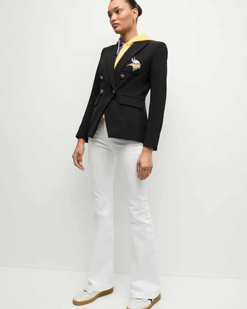 Minnesota Vikings Dickey Jacket in Black/Gold>Veronica Beard