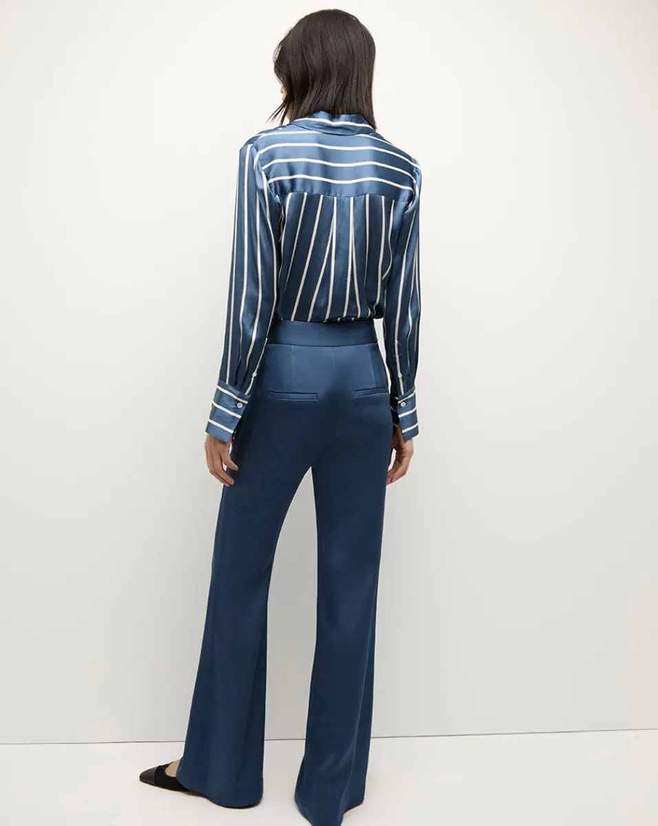 Monique Top in Blue Stone/Off-White>Veronica Beard