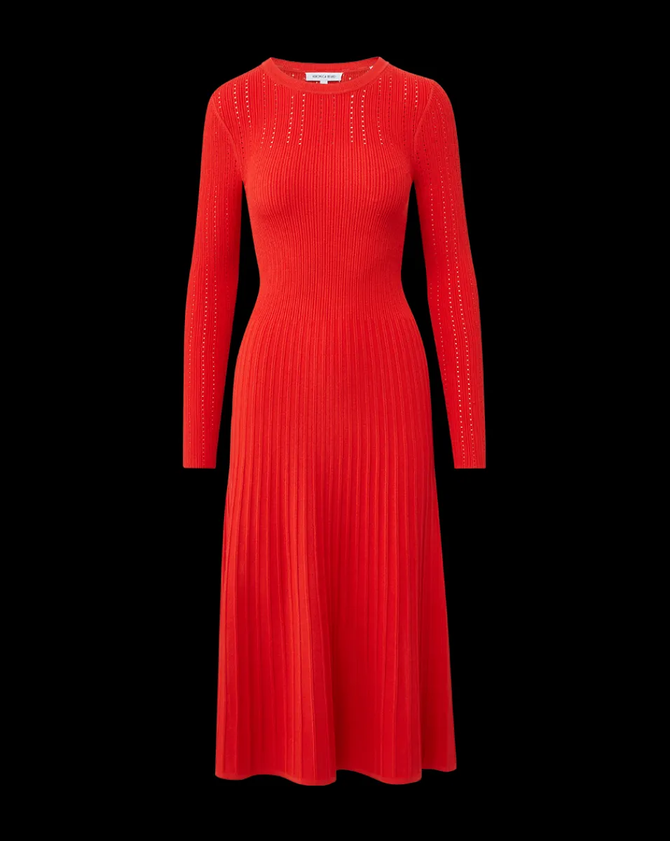 Nami Long Sleeve Sweater Dress in Red>Veronica Beard Best