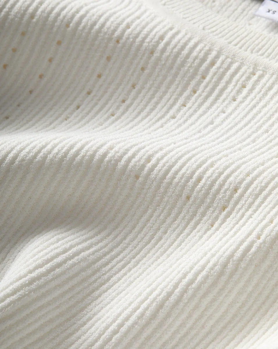 Nami Long Sleeve Sweater Dress in White>Veronica Beard New